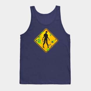 Caution: Zombie Crossing Tank Top